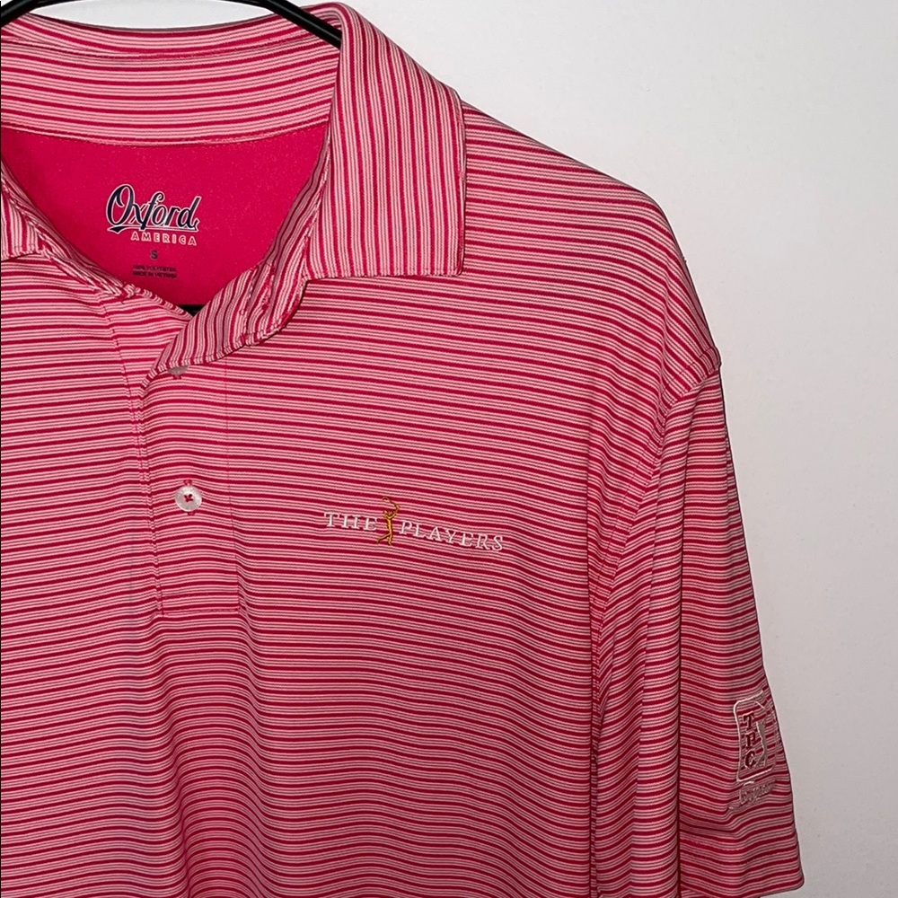 The Players TPC SaugrassOxford Pink Polo Shirt